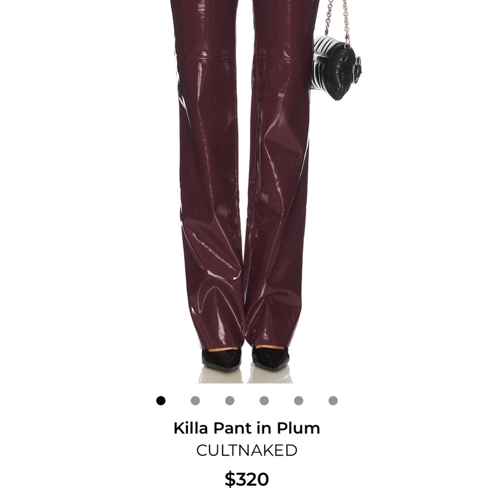 CULTNAKED Killa Wide-Leg Pants in Plum